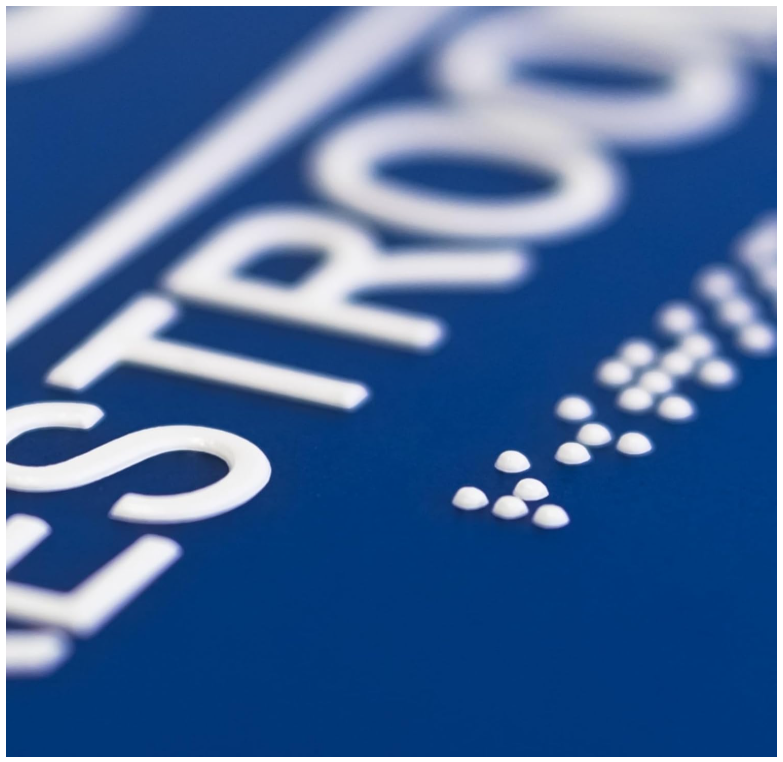 ADA Men's Wheelchair Accessible Bathroom Sign