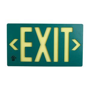 7042 Exit Sign PF100 8.75in x 15.5in Grn
