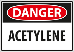 Danger - acetylene.