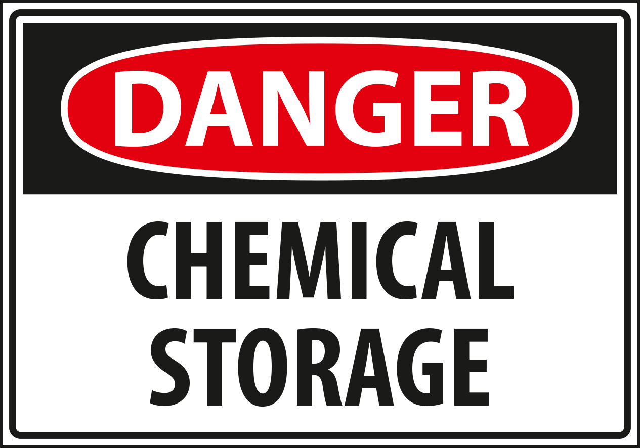Danger - chemical storage.