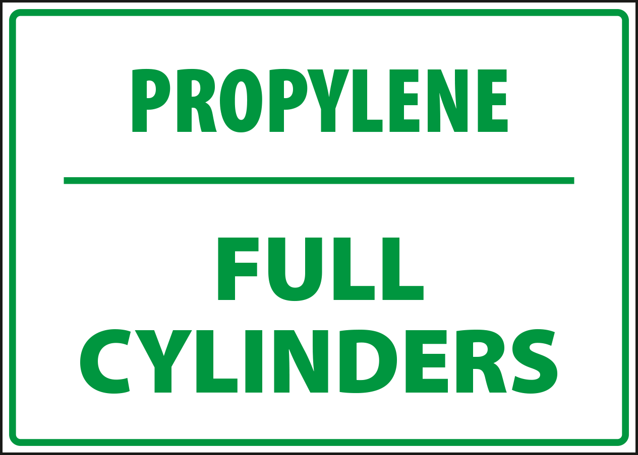 Propylene - full cylinder.
