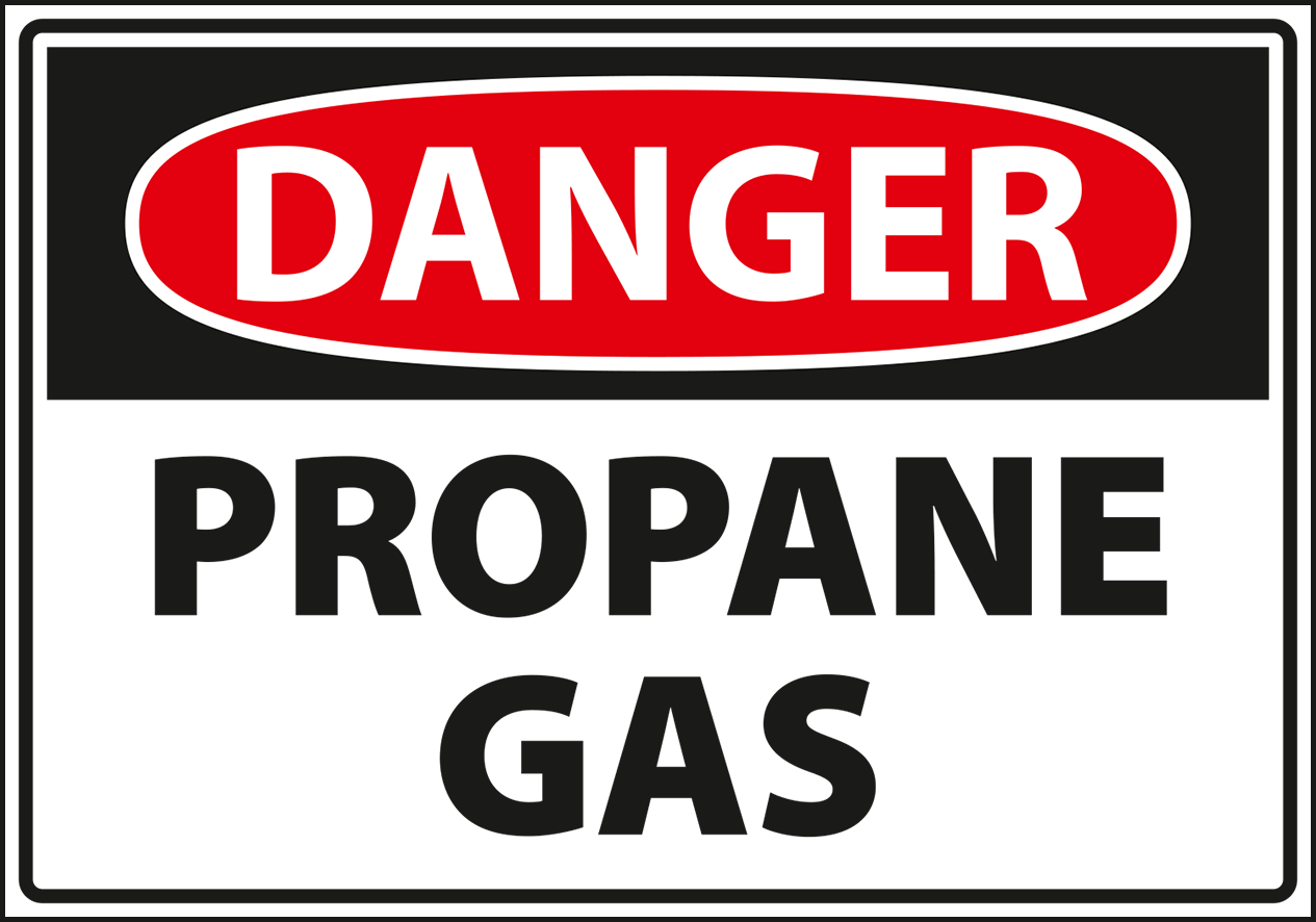 Warning - Caution propane gas