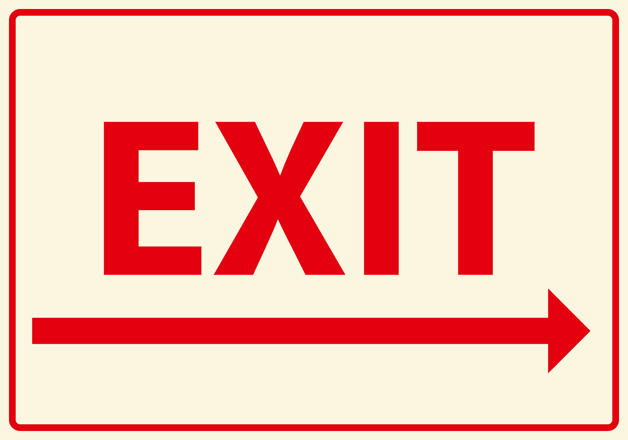 EX0021 - Exit arrow right