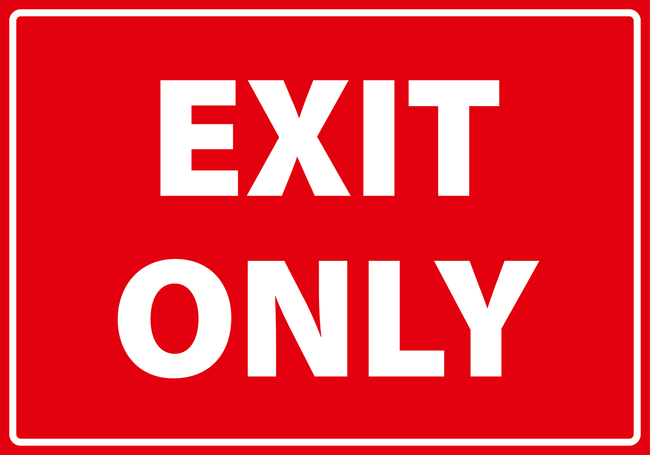 EX0022 - Exit only