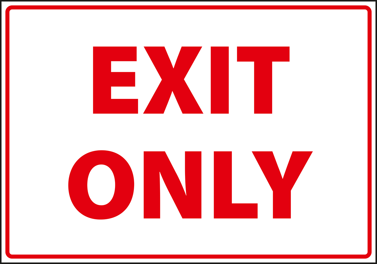 EX0023 - Exit only