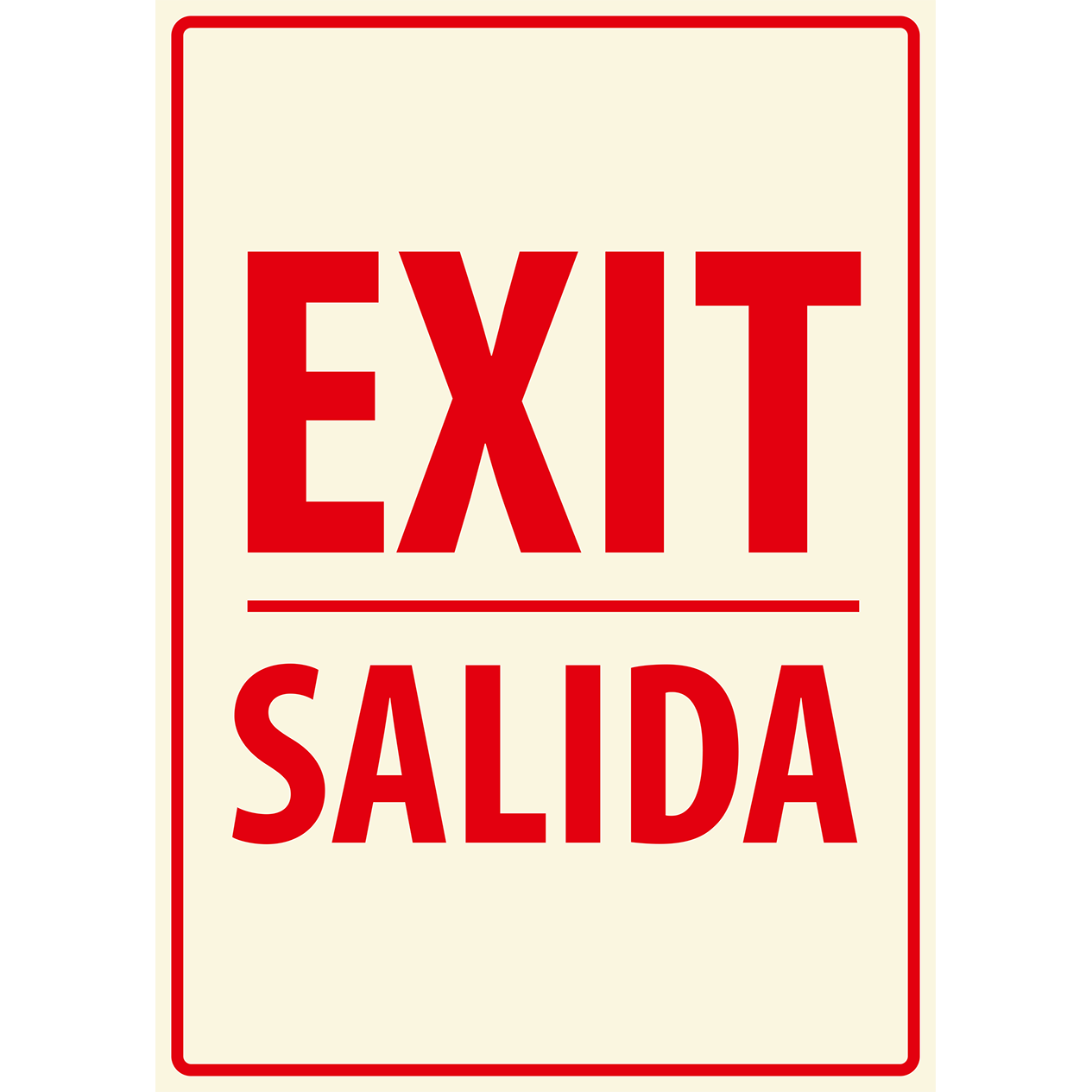 Salida Sign Signage Safety Shop