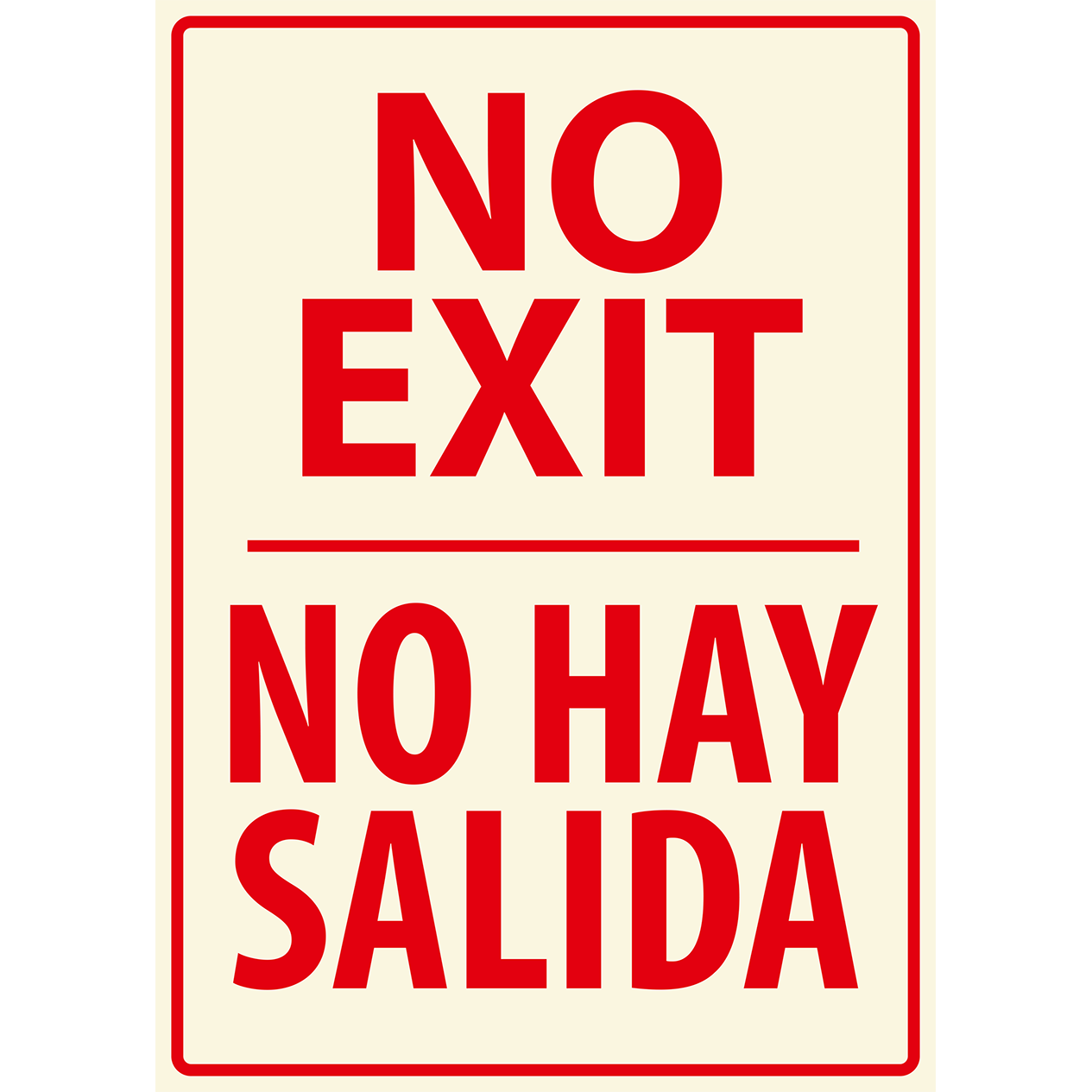 EX0082 - No exit - No hay salida