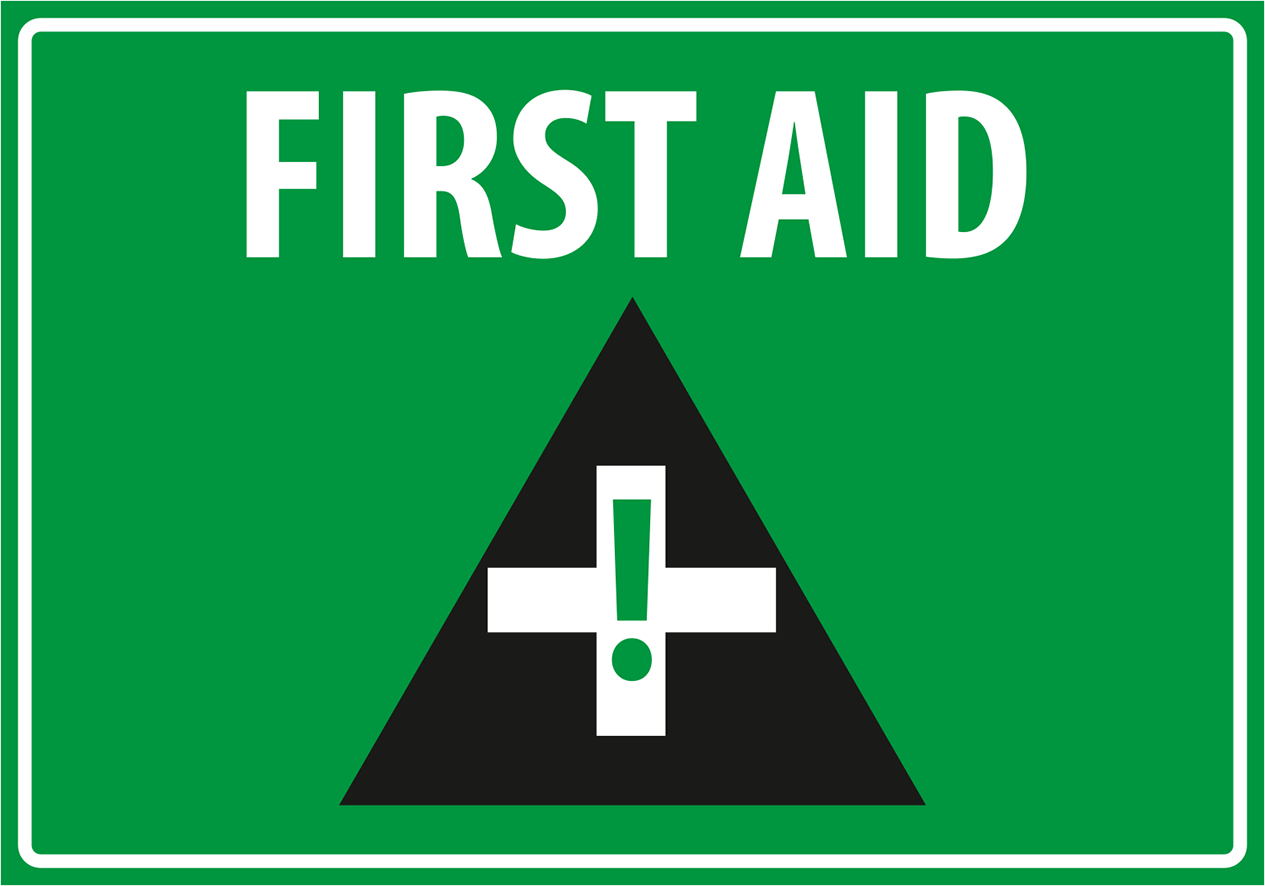 Warning - Caution first aid