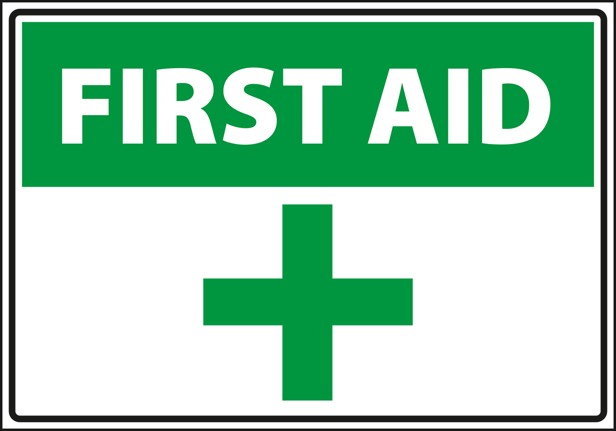 Warning - Caution first aid