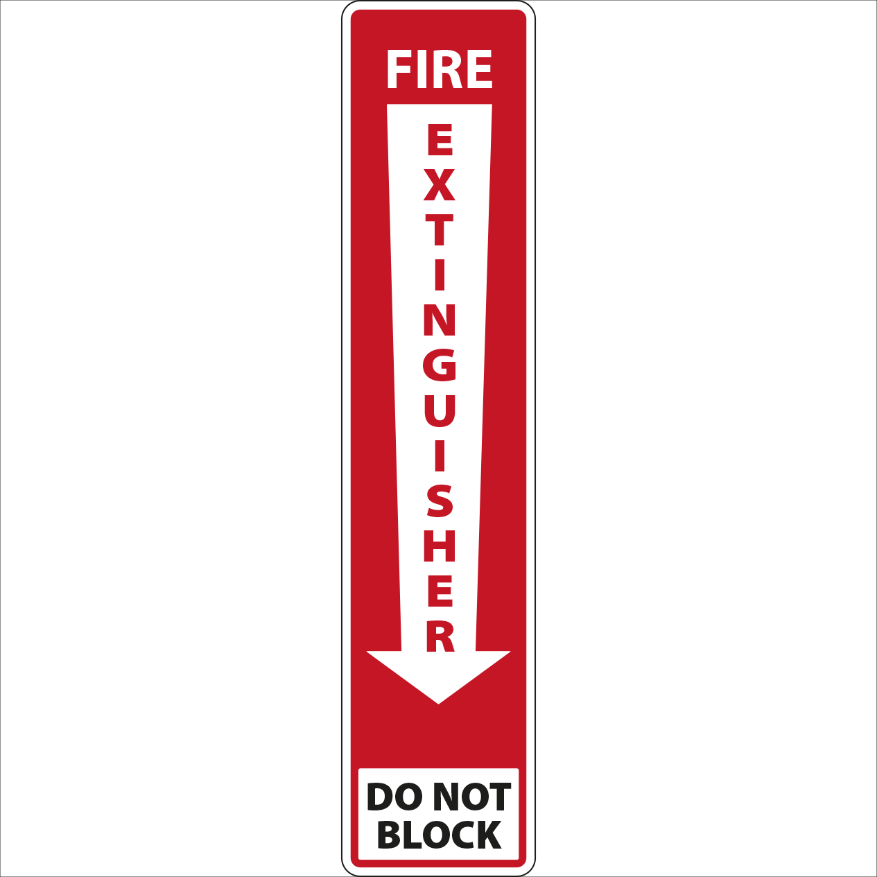 Fire Extinguisher - Do not block