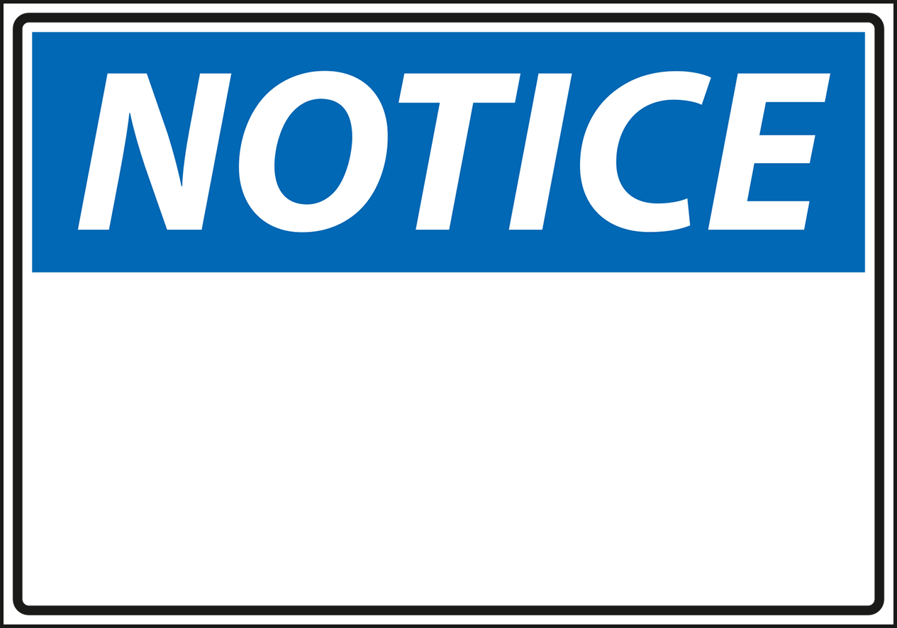 Warning - Notice