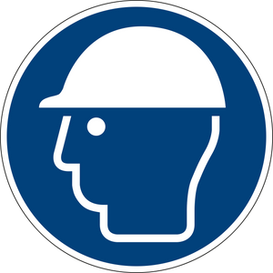 Wear head protection. ISO 7010 [M014]