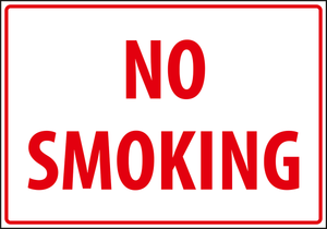 Warning - Notice no smoking