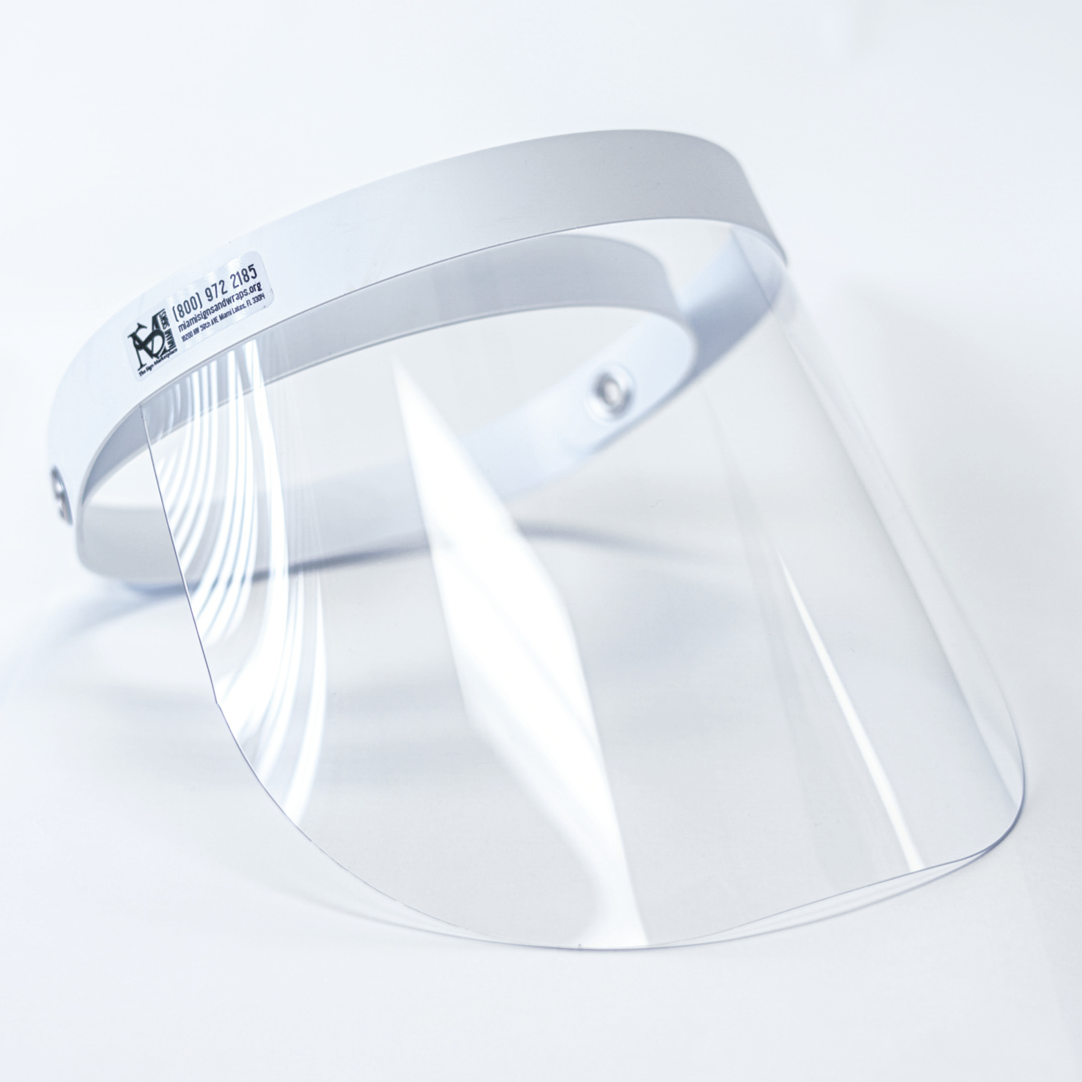 Face Shield for disease control. For everyday use. Clear.030 polycarbonate. 13 x 10 inch