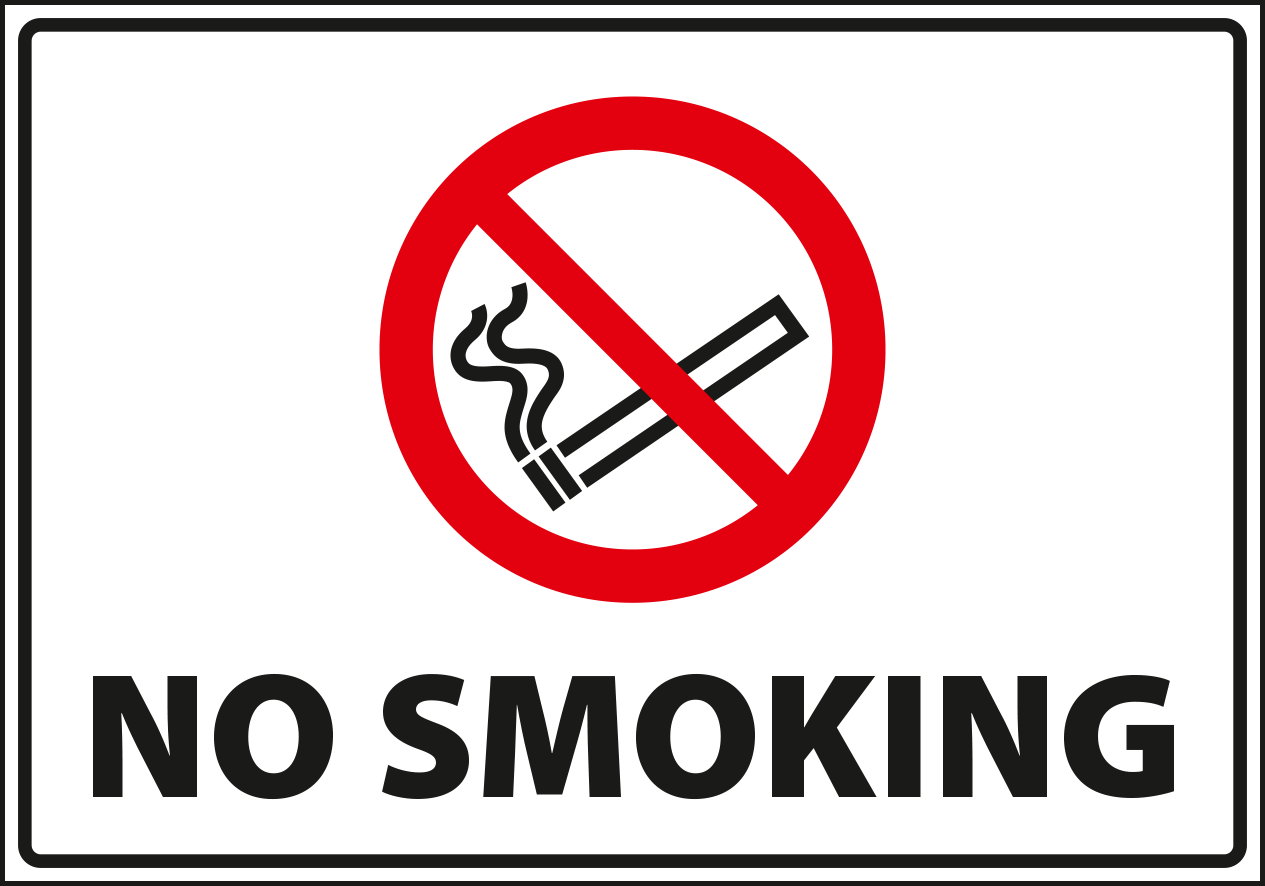 No smoking.