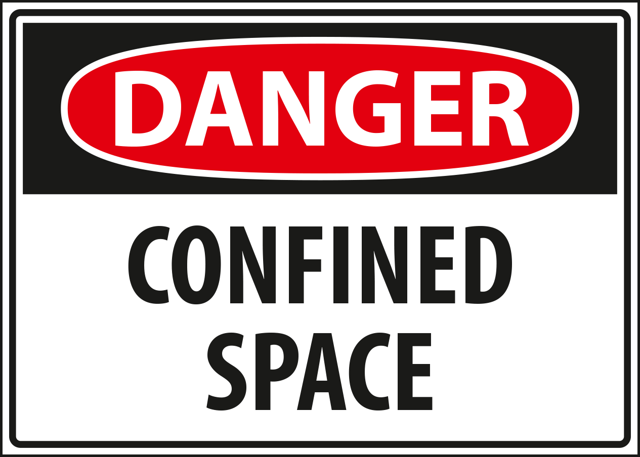 Danger - confined space.